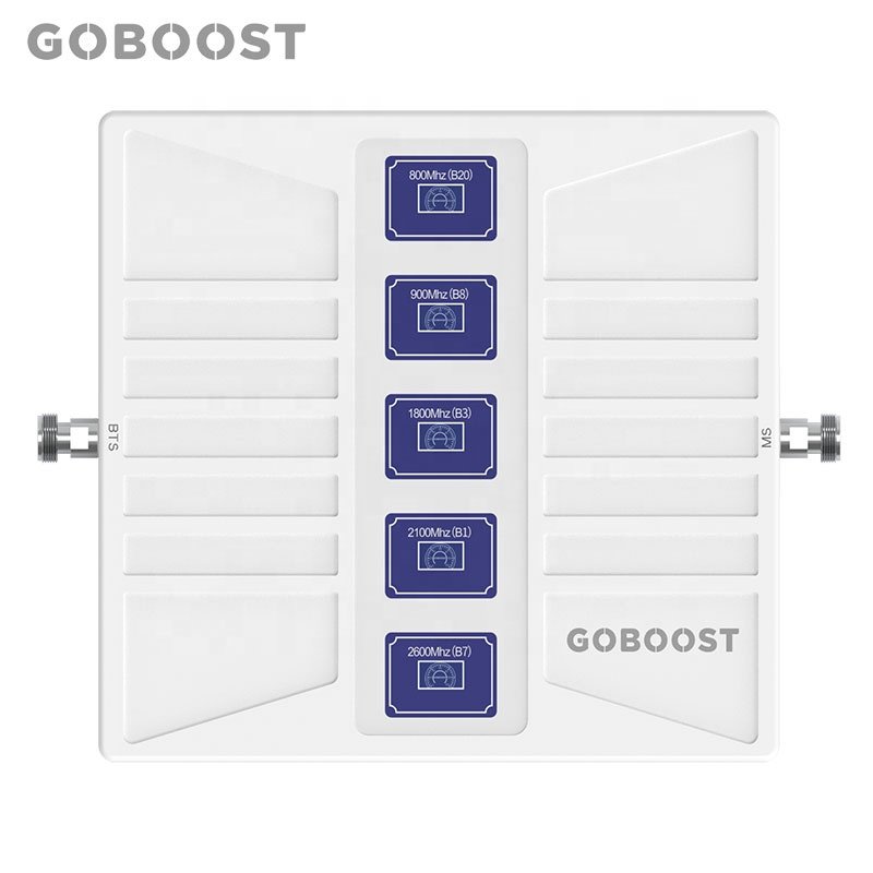 Goboost boosters B20 B8 B3 B1 B7 five band set amplificador rural de seal 5g repetidor 4g booster